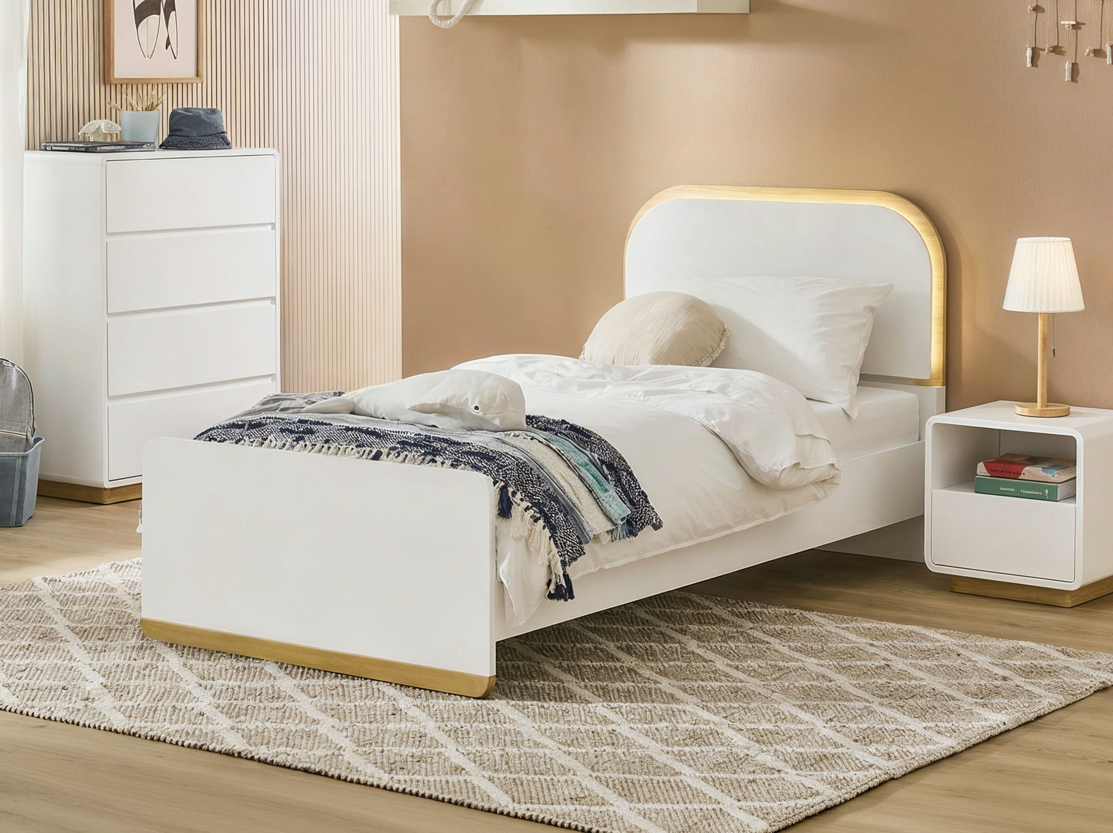 my cove Cooper Single Bed Frame - White